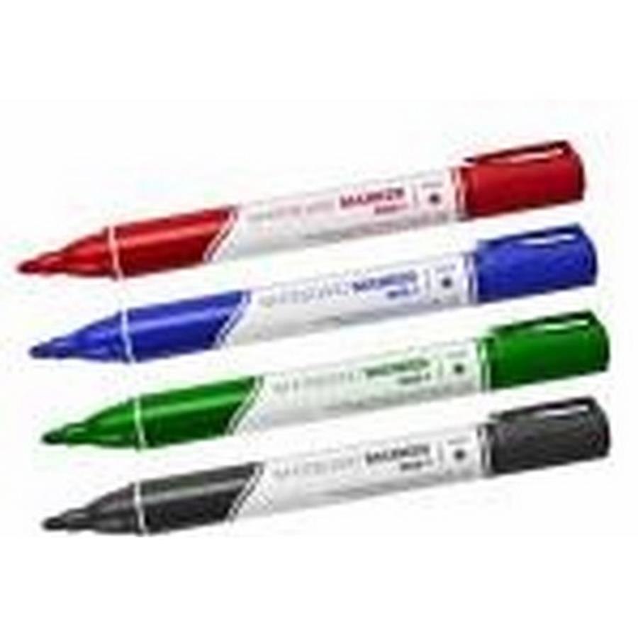 ROUND DRY ERASE MARKER RMS-1 4 COLORS SCRATCH ERASER 456-220